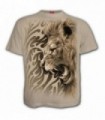 LION TRIBAL - Camiseta con estampado tribal de leones